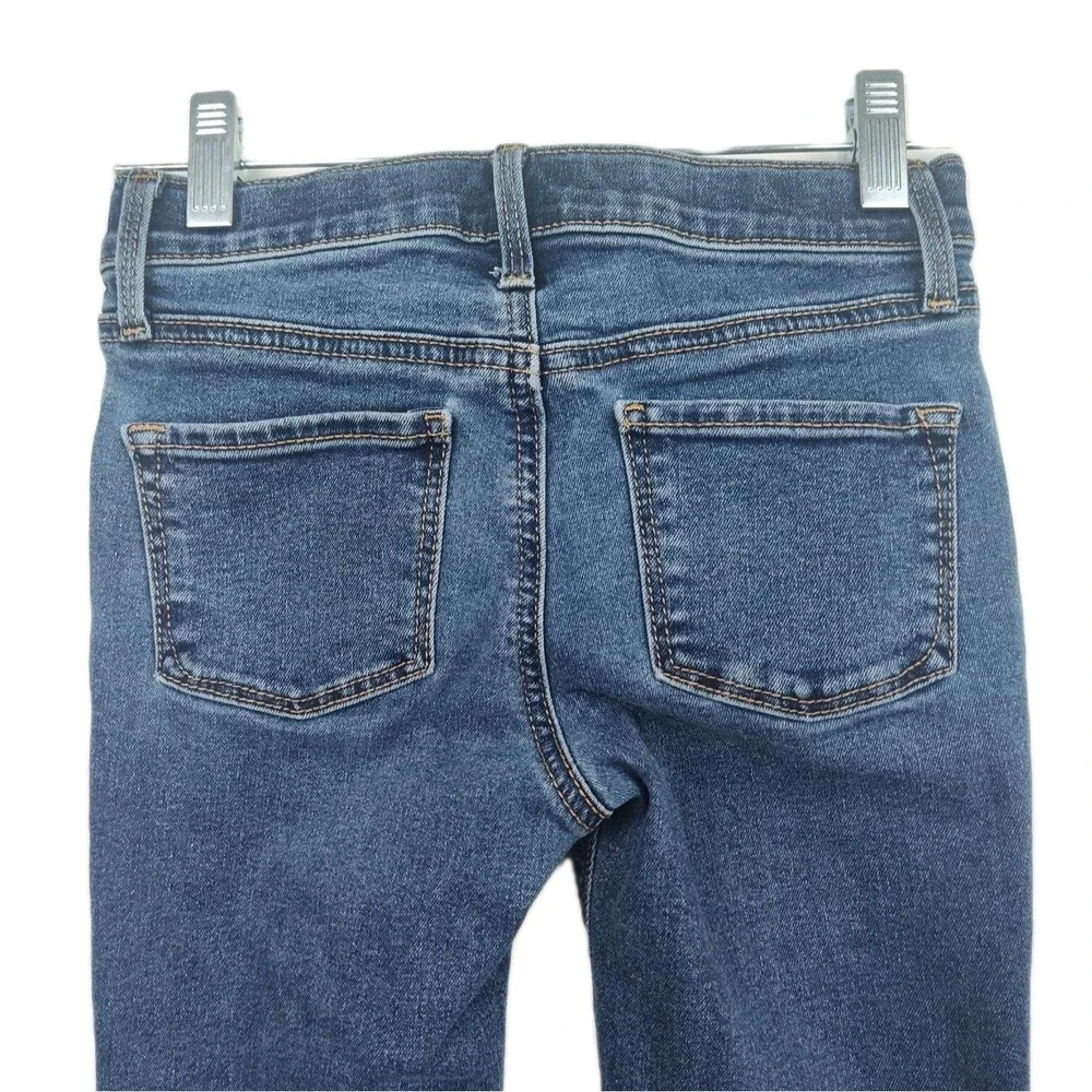Old Navy High-Rise‎ Rockstar Jeggings, girls size 8, medium wash blue VGC